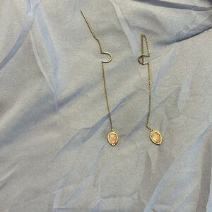 Henri Bendel Pink and rose Gold Drop Earrings